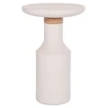ΒΟΗΘΗΤΙΚΟ ΤΡΑΠΕΖΙ TRED(T) HM18169.02 FIBER CEMENT ΛΕΥΚΟ-ΦΥΣΙΚΟ RATTAN--Φ40x61Υεκ.