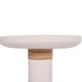 ΒΟΗΘΗΤΙΚΟ ΤΡΑΠΕΖΙ TRED(T) HM18169.02 FIBER CEMENT ΛΕΥΚΟ-ΦΥΣΙΚΟ RATTAN--Φ40x61Υεκ.