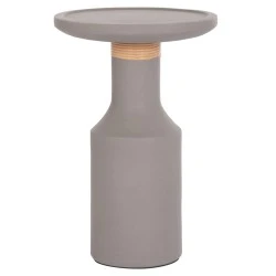 ΒΟΗΘΗΤΙΚΟ ΤΡΑΠΕΖΙ TRED(T) HM18169.03 FIBER CEMENT ΓΚΡΙ-ΦΥΣΙΚΟ RATTAN--Φ40x61Υεκ.