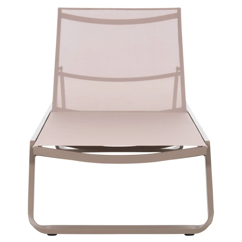 ΞΑΠΛΩΣΤΡΑ ΑΛΟΥΜΙΝΙΟΥ MARIMAR HM6562.03 ΣΚΕΛΕΤΟΣ TAUPE & TEXTILENE ΜΠΕΖ 220x67.5x31.5Υεκ