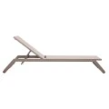 ΞΑΠΛΩΣΤΡΑ ΑΛΟΥΜΙΝΙΟΥ MARIMAR HM6562.03 ΣΚΕΛΕΤΟΣ TAUPE & TEXTILENE ΜΠΕΖ 220x67.5x31.5Υεκ