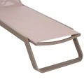 ΞΑΠΛΩΣΤΡΑ ΑΛΟΥΜΙΝΙΟΥ MARIMAR HM6562.03 ΣΚΕΛΕΤΟΣ TAUPE & TEXTILENE ΜΠΕΖ 220x67.5x31.5Υεκ