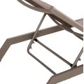 ΞΑΠΛΩΣΤΡΑ ΑΛΟΥΜΙΝΙΟΥ MARIMAR HM6562.03 ΣΚΕΛΕΤΟΣ TAUPE & TEXTILENE ΜΠΕΖ 220x67.5x31.5Υεκ