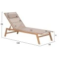 ΞΑΠΛΩΣΤΡΑ ΑΛΟΥΜΙΝΙΟΥ ΜΕ ΜΑΞΙΛΑΡΙ RABIA HM5982.05 HEAT TRANSFER & ΜΠΕΖ 188x60x30Υ