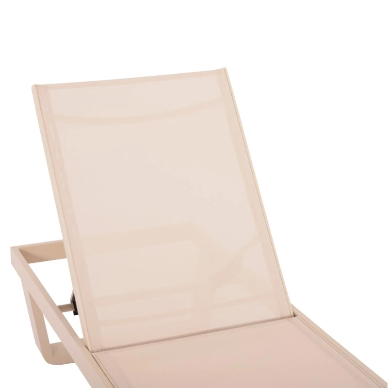 ΞΑΠΛΩΣΤΡΑ ΑΛΟΥΜΙΝΙΟΥ ΜΕ ΥΦΑΣΜΑ TESLIN RICKON HM6292.04 ΣΕ ΣΑΜΠΑΝΙ 198x61,5x97Υεκ.