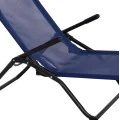 ΞΑΠΛΩΣΤΡΑ ΚΟΥΝΙΣΤΗ SWINGSAND HM6553.05 ΜΠΛΕ TEXTILENE--ΜΑΥΡΟ ΜΕΤΑΛΛΟ 143x60x94Υεκ