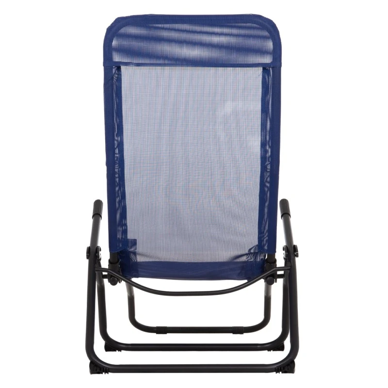 ΞΑΠΛΩΣΤΡΑ ΚΟΥΝΙΣΤΗ SWINGSAND HM6553.05 ΜΠΛΕ TEXTILENE--ΜΑΥΡΟ ΜΕΤΑΛΛΟ 143x60x94Υεκ