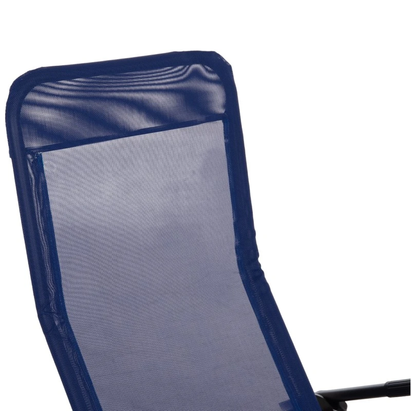 ΞΑΠΛΩΣΤΡΑ ΚΟΥΝΙΣΤΗ SWINGSAND HM6553.05 ΜΠΛΕ TEXTILENE--ΜΑΥΡΟ ΜΕΤΑΛΛΟ 143x60x94Υεκ