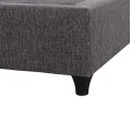 ΥΠΟΣΤΡΩΜΑ/ΚΡΕΒΑΤΙ KING-SIZE SIGGY HM21218 ΓΚΡΙ ΥΦΑΣΜΑ--ΓΙΑ 180x200εκ.