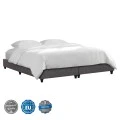 ΥΠΟΣΤΡΩΜΑ/ΚΡΕΒΑΤΙ ΥΠΕΡΔΙΠΛΟ SIGGY HM21217 ΓΚΡΙ ΥΦΑΣΜΑ--ΓΙΑ 160x200εκ.