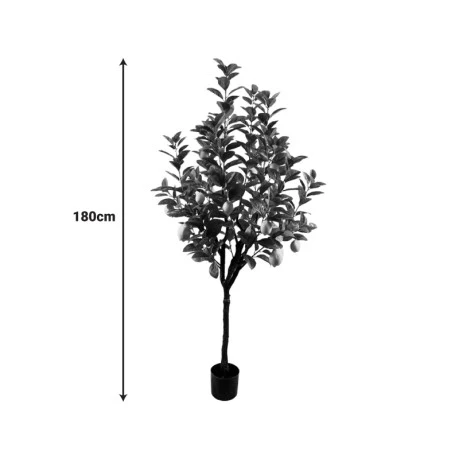 Decorative plant Lemon tree in a pot Inart green pp H180cm
