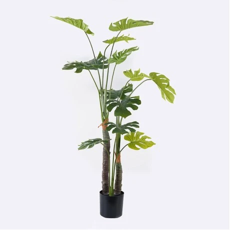 Decorative plant in pot Deliciosa I Inart green D90x160cm