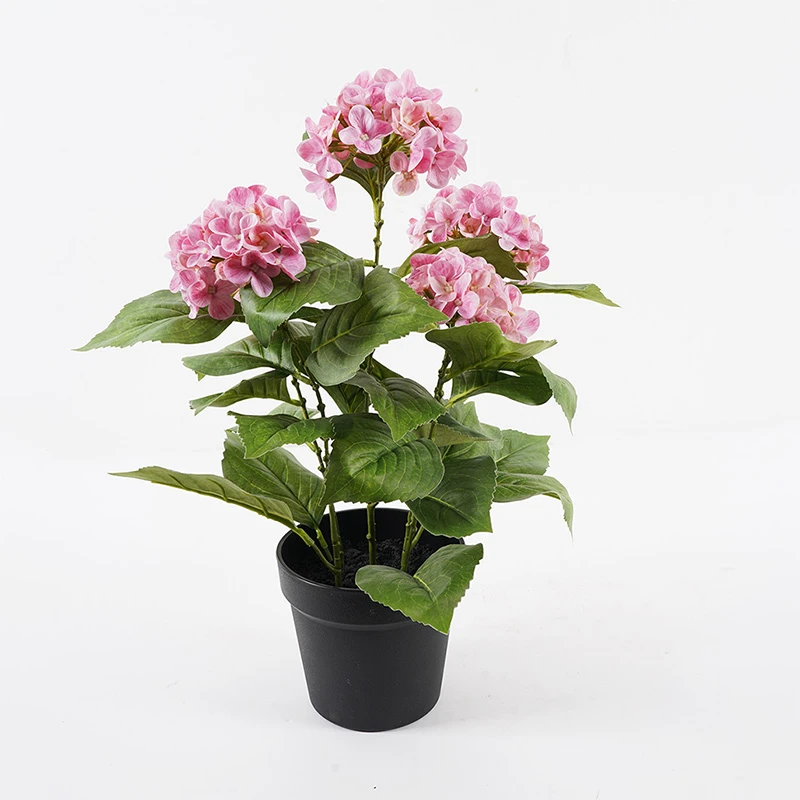 Διακοσμητικό φυτό σε γλάστρα Hydrangea Inart ροζ Φ35x50εκ