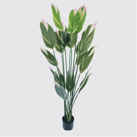 Ornamental plant in pot Lucky Inart green D80x180cm