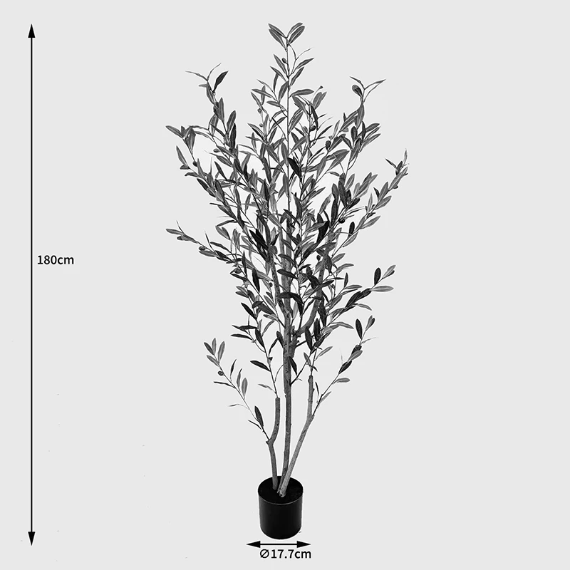 Decorative plant in pot Olia Inart green 65x55x180cm