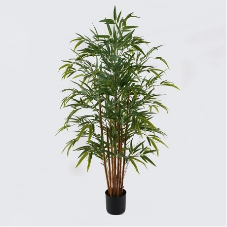 Decorative plant in a pot Rhapis Palm Inart green D80x180cm