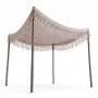 Shelto pakoworld macrame poly-cotton shade net in beige shade 200x200x27cm
