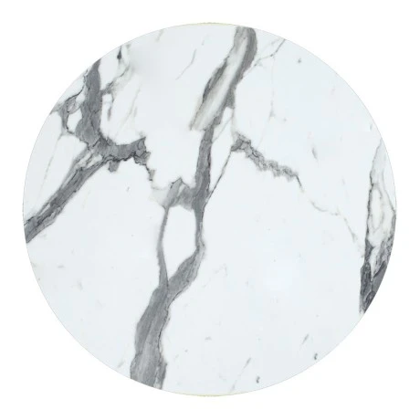 Table top Melody pakoworld HPL white marble Φ60cm 12mm thick