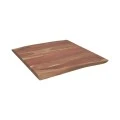 Table top Pozier pakoworld solid acacia wood walnut 70x70x4cm