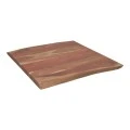 Table top Pozier pakoworld solid acacia wood walnut 80x80x4cm