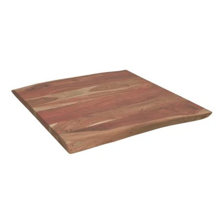 Table top Pozier pakoworld solid acacia wood walnut 80x80x4cm