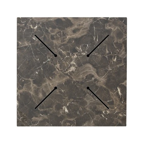 Verhia table top pakoworld HPL dark grey marble look 60x60cm 12mm thick