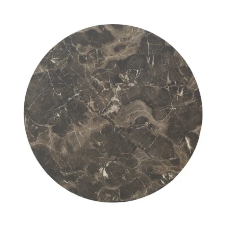 Verhia table top pakoworld HPL dark grey marble look D60cm 12mm thick