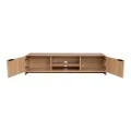 Έπιπλο τηλεόρασης Anfen pakoworld mdf σε φυσική απόχρωση 160x39x40,5εκ