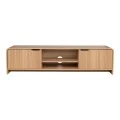 Έπιπλο τηλεόρασης Anfen pakoworld mdf σε φυσική απόχρωση 160x39x40,5εκ