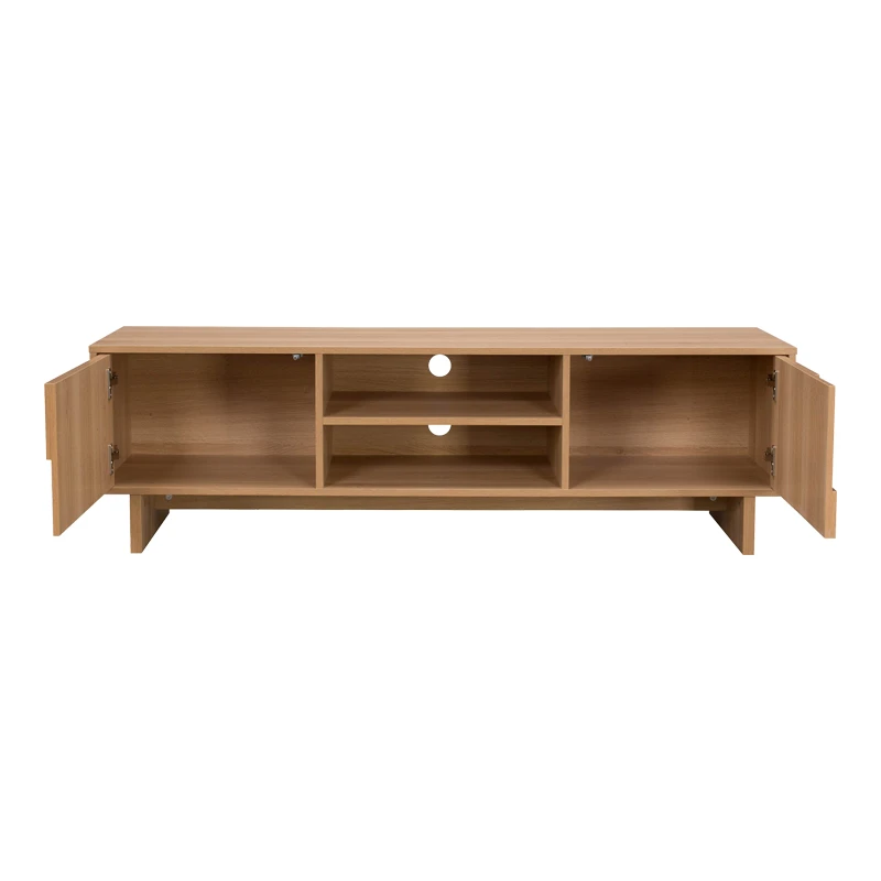 Jenfia pakoworld mdf tv stand in natural shade 150x39x45.5cm