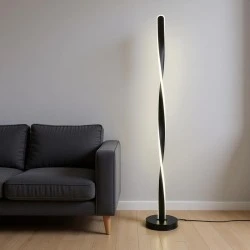 Floor light Jounko pakoworld led metal in black color D20x130cm