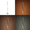 Floor light Jounko pakoworld led metal in gold color D20x130cm