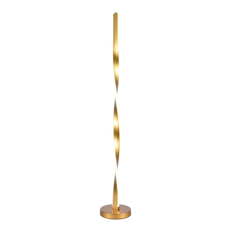 Floor light Jounko pakoworld led metal in gold color D20x130cm