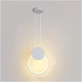 Φωτιστικό οροφής Ganden pakoworld led λευκό μεταλλικό Φ26,5x20εκ