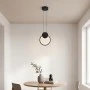 Ceiling light Ganden pakoworld led metal in black color D26.5x20cm