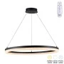 Ceiling lamp Nebrian pakoworld led black metal D60x15cm