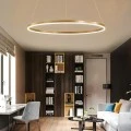 Ceiling lamp Nebrian pakoworld led gold metal D60x15cm