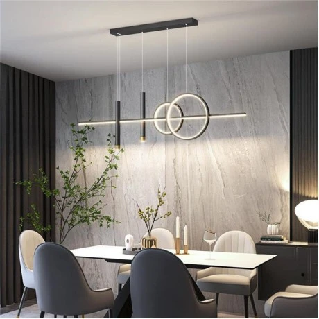 Ceiling lamp Neron pakoworld led black metal 100x25x26cm