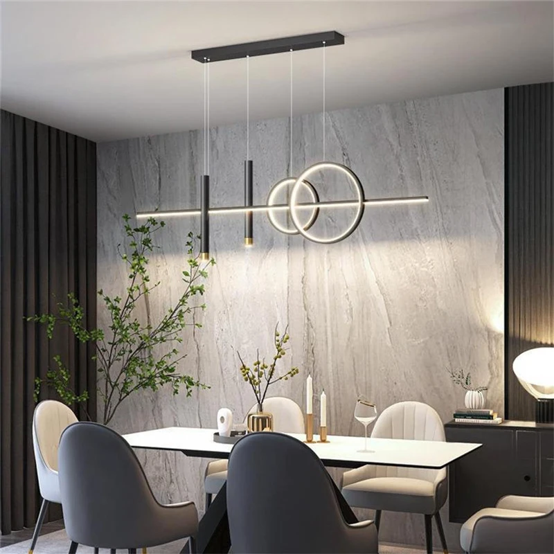 Ceiling lamp Neron pakoworld led black metal 100x25x26cm