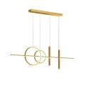 Ceiling lamp Neron pakoworld led gold metal 100x25x26cm