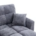 Comfie pakoworld corner reversible sofa bed with storage space dark grey fabric 260x156x98cm