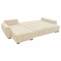 Reversible sofa-bed Vivad pakoworld fabric in beige color 275x164x91cm