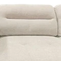 Corner sofa right corner Camile pakoworld beige fabric 270x174x95cm