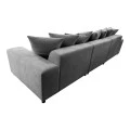 Right corner sofa Gerando pakoworld anthracite fabric 336x179x83cm
