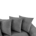Right corner sofa Gerando pakoworld anthracite fabric 336x179x83cm