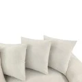 Right corner sofa Gerando pakoworld beige fabric 336x179x83cm