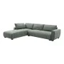 Reversible corner sofa Gianco pakoworld fabric in mint color 298x208x85cm