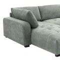 Reversible corner sofa Gianco pakoworld fabric in mint color 298x208x85cm