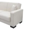 Corner sofa bed reversible with storage space Dumma pakoworld cream fabric 226x146x86cm