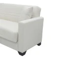 Corner sofa bed reversible with storage space Stashio pakoworld cream fabric 202x143x84cm